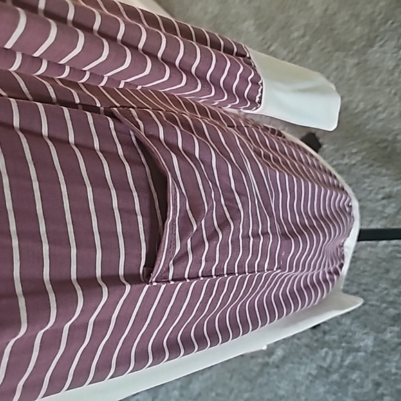 MAGIC FIT - mauve striped cardigan size small - Picture 2 of 5